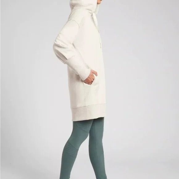 Athleta Off-White Hoodie Dress size small ( PLEASE READ!) - Picture 3 of 16